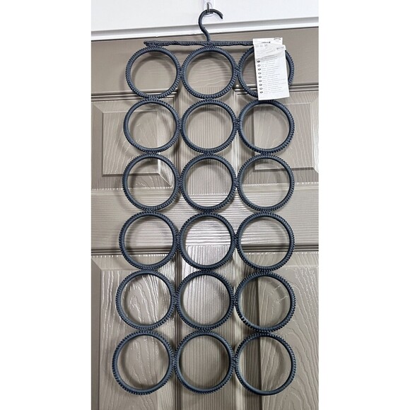 Ikea Scarf Belt Closet Gray Macrame Closet Organization Hanger Holder - Picture 1 of 6